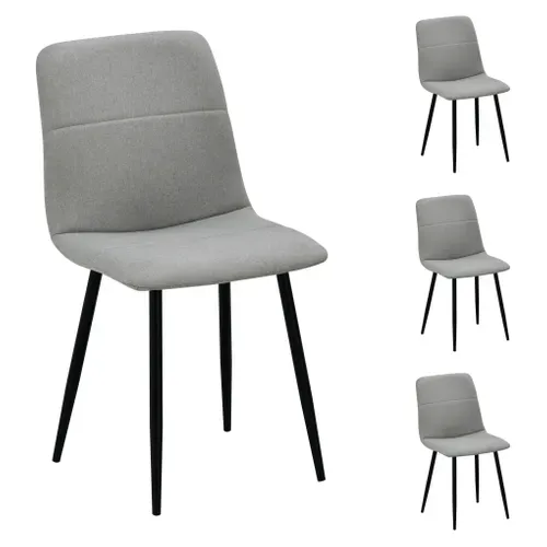 Lot 4 chaises BETTY Gris