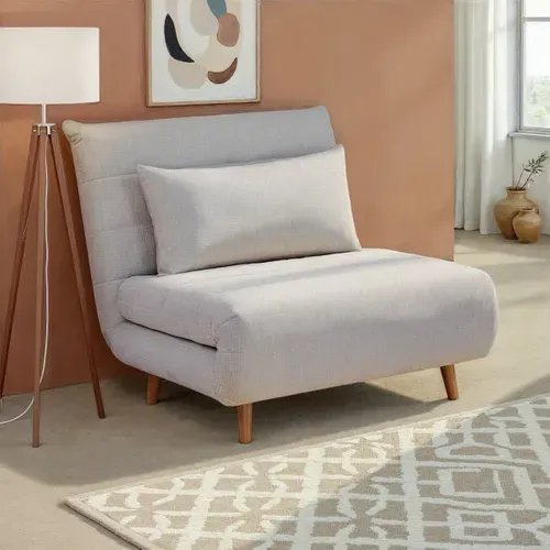 Fauteuil convertible IGLOO tissu beige