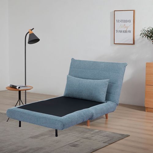 Fauteuil convertible IGLOO tissu bleu vue d'ambiance 1