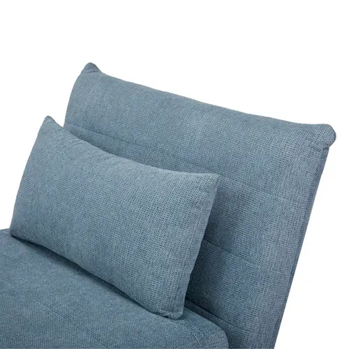 Fauteuil convertible IGLOO tissu bleu vue détaillée