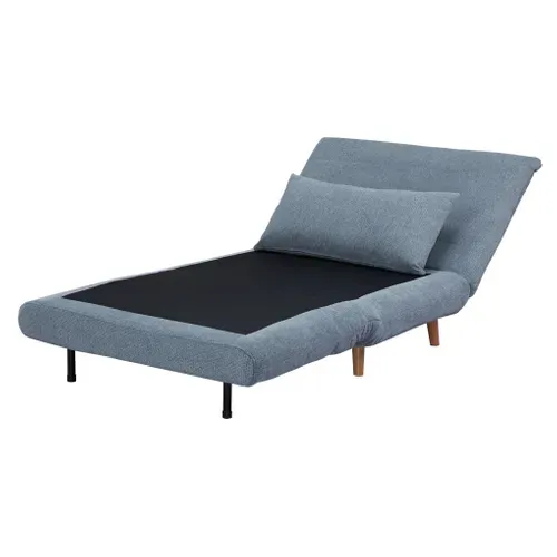 Fauteuil convertible IGLOO tissu bleu