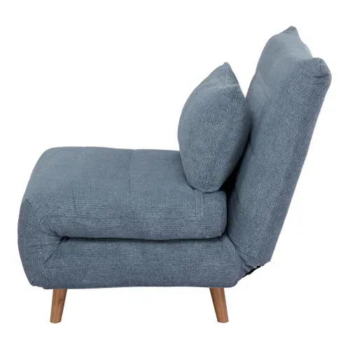Fauteuil convertible IGLOO tissu bleu