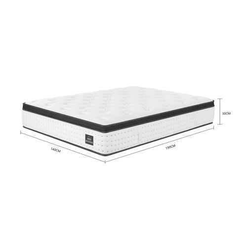 Matelas ressorts 140x190 cm avec 6 cm mémoire de forme NUVIA ép. 30 cm