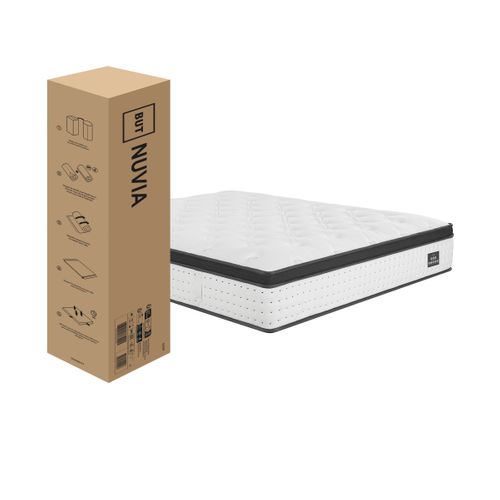Matelas ressorts 160x200 cm avec 6 cm mémoire de forme NUVIA ép. 30 cm
