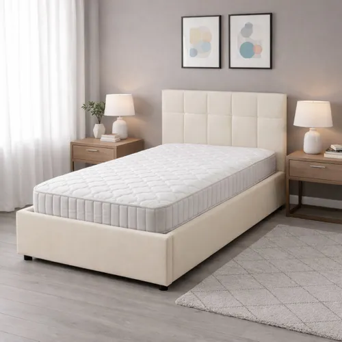 Matelas mousse 90x200 cm avec 2 cm mémoire de forme SOLANO ép. 20 cm vue d'ambiance 1