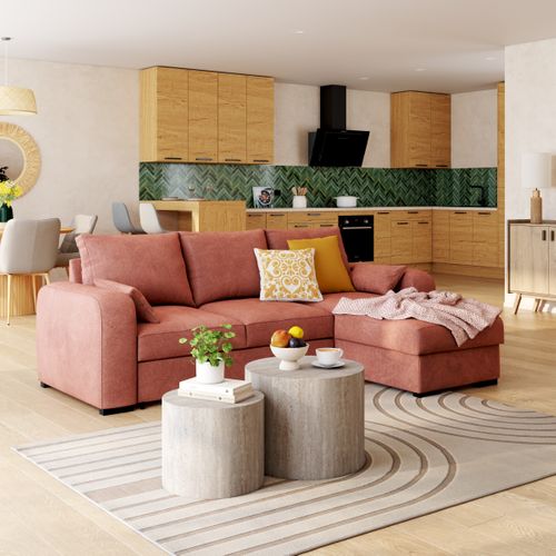 Table basse PALATINO Effet travertin