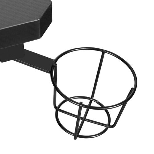 Bureau gamer CODE 2 noir et rouge vue détaillée