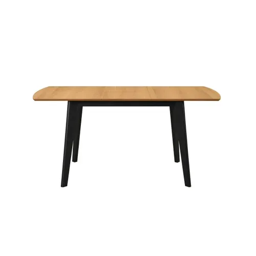Table extensible L160-200 cm MALENA scandinave bois et noir