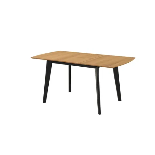 Table extensible L160-200 cm MALENA scandinave bois et noir