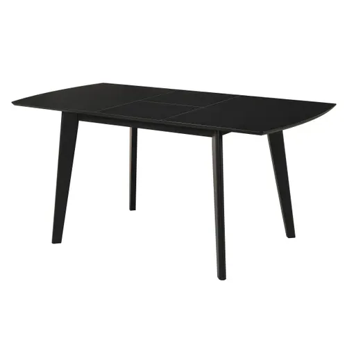 Table extensible L120-160 cm MALENA scandinave noir