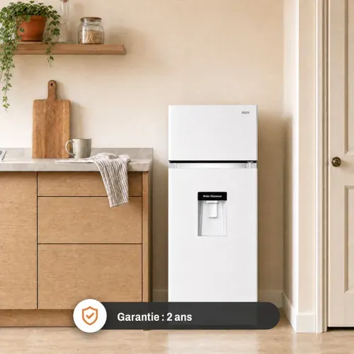 Réfrigérateur 2 portes FAR DPG2025EWAQUA 204L Blanc vue de derrière