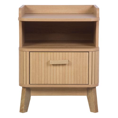 Chevet 1 tiroir OSAKA Imitation chêne