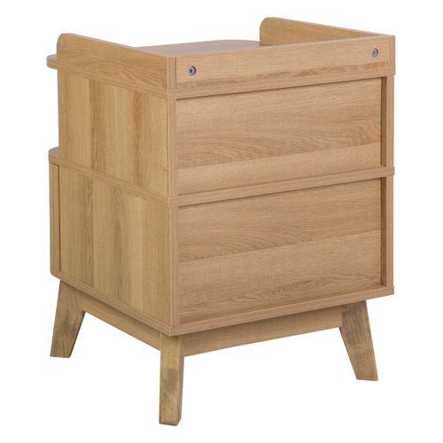 Chevet 1 tiroir OSAKA Imitation chêne