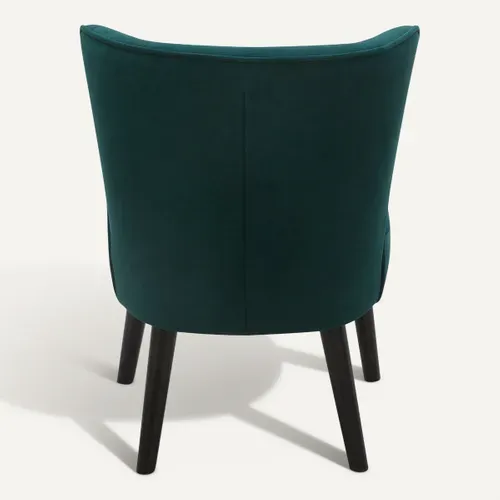 Fauteuil HARRY III tissu velours vert vue de derrière