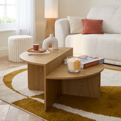 Table basse DUALIS Imitation chêne vue d'ambiance 1