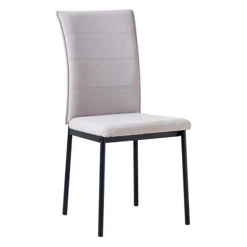 Chaise CHARLINE Gris vue 3/4