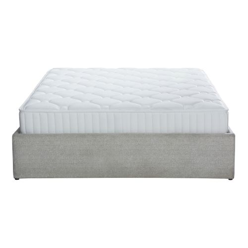 Pack sommier coffre + matelas 140x190 cm ép. 20 cm PABLO tissu beige