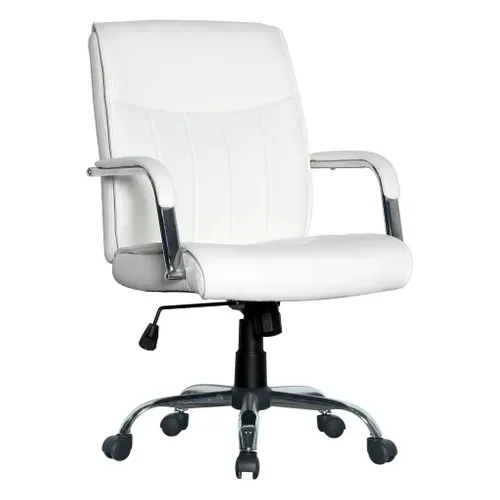 Fauteuil de bureau ADELE polyuréthane blanc