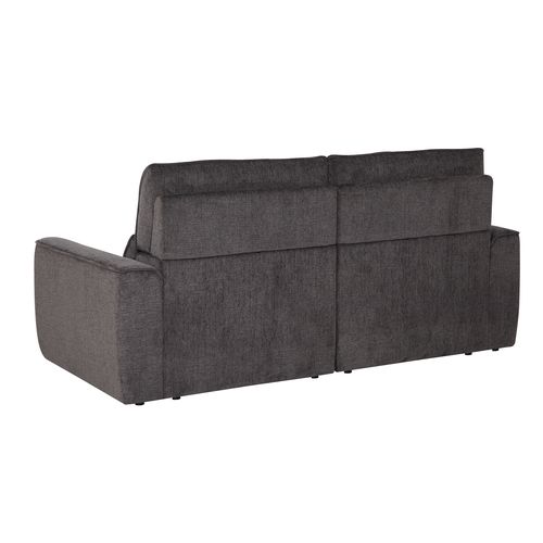 Canapé relax 3 places JEAN tissu anthracite vue de derrière