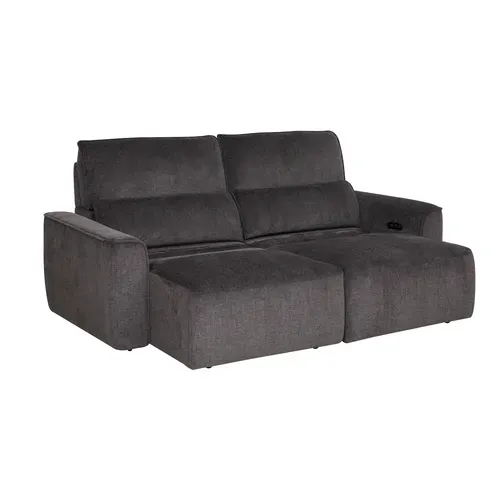 Canapé relax 3 places JEAN tissu anthracite