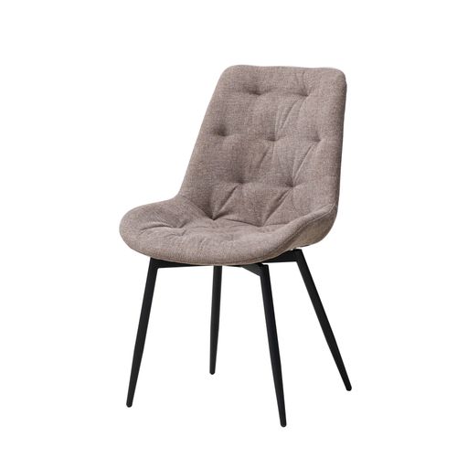 Chaise pivotante ARMEL Taupe vue de profil