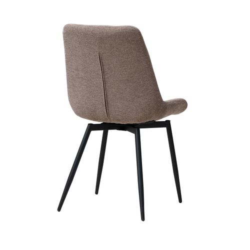 Chaise pivotante ARMEL Taupe vue de derrière