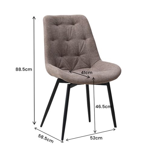 Chaise pivotante ARMEL Taupe