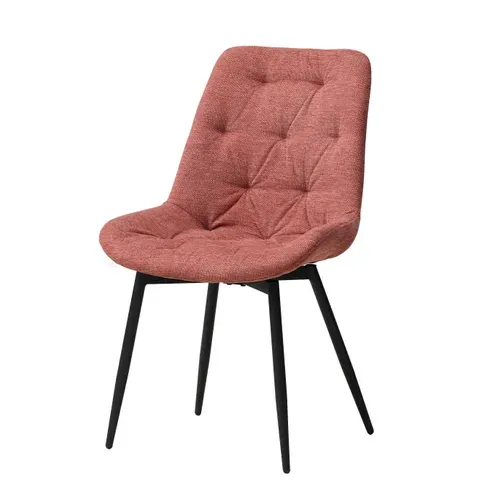 Chaise pivotante ARMEL Terracotta vue de profil