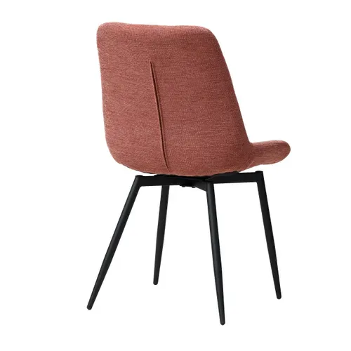 Chaise pivotante ARMEL Terracotta vue de derrière