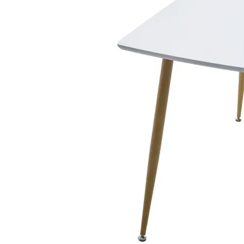 Ensemble table + 4 chaises NOKA blanc et noir vue détaillée