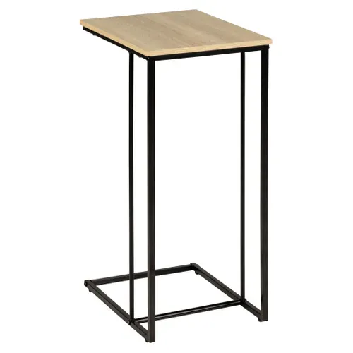 Bout de canapé EASY Imitation chêne et noir vue 3/4