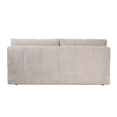 Banquette-lit ALICIA tissu gris vue de derrière