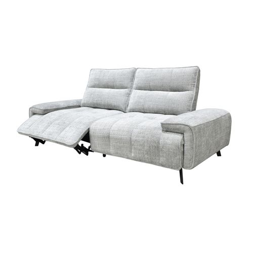 Canapé relax 2 places ALTO tissu gris vue de profil