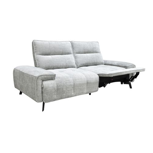 Canapé relax 2 places ALTO tissu gris