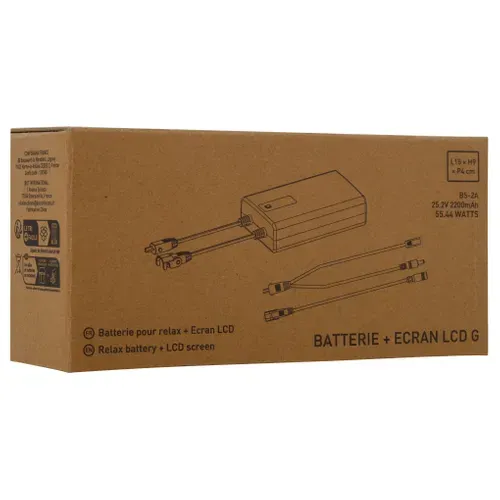 Batterie écran LCD + 2 câbles 2200 mAh pour canapés relax vue accessoires