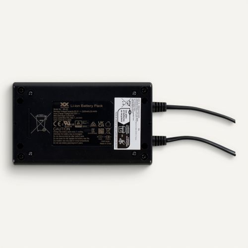 Batterie écran LCD + 2 câbles 2200 mAh pour canapés relax vue de derrière