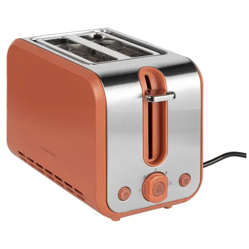 Grille pain SIGNATURE Rétro Terracotta T367SS vue 3/4