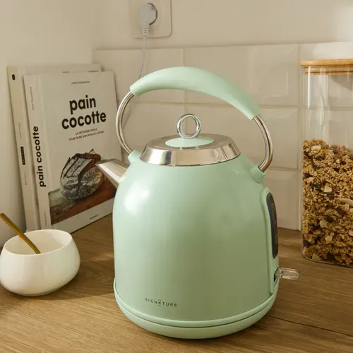 Bouilloire SIGNATURE Rétro Vert amande WK8363AE vue d'ambiance 1
