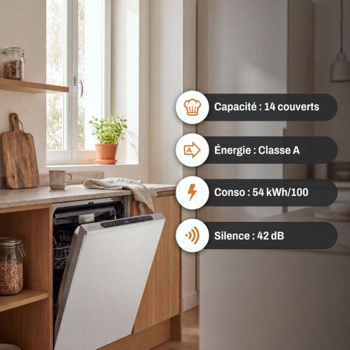 Lave-vaisselle intégrable SIGNATURE SLVI14A42 14 couverts