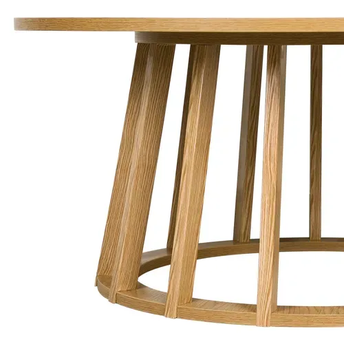 Table basse Ø 80 cm ZENIA Imitation chêne