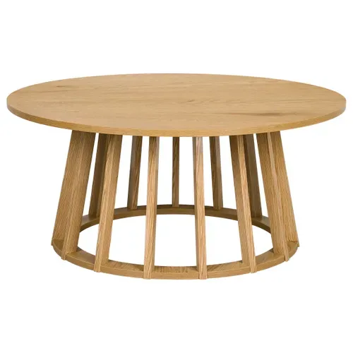 Table basse Ø 80 cm ZENIA Imitation chêne