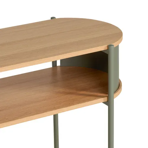 Console L. 100 cm LAETITIA Imitation chêne