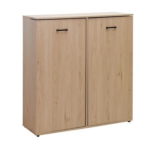 Meuble à chaussures 2 portes MAHO imitation chêne