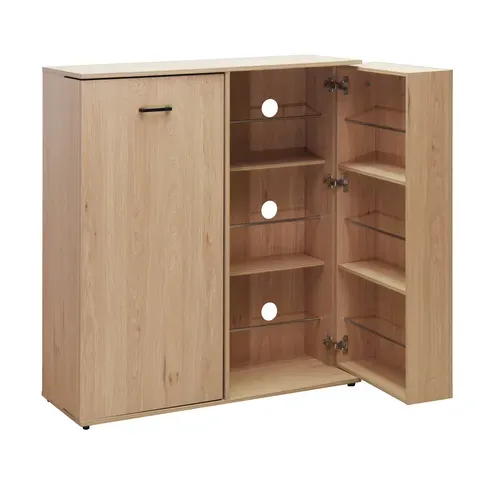 Meuble à chaussures 2 portes MAHO imitation chêne