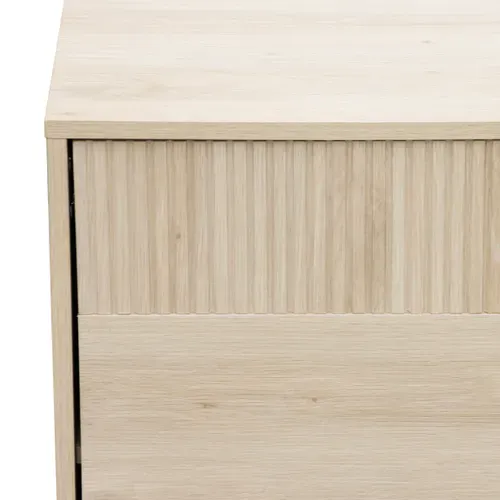 Buffet 4 portes L.178 VALENTINE imitation chêne clair