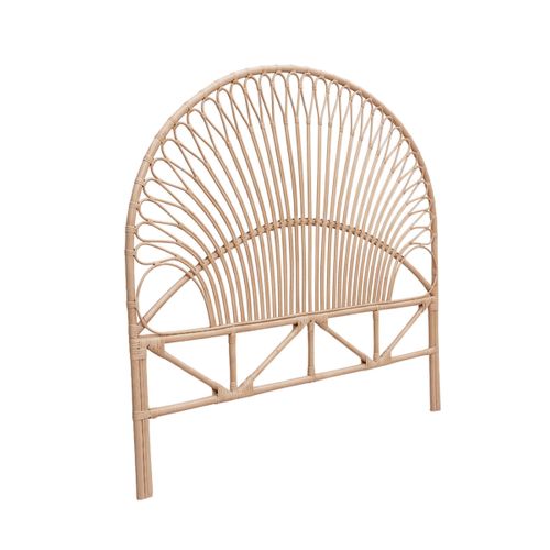 Tête de lit L.160 cm KOALI en rotin vue 3/4