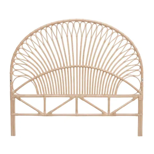 Tête de lit L.160 cm KOALI en rotin vue de derrière