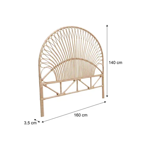 Tête de lit L.160 cm KOALI en rotin