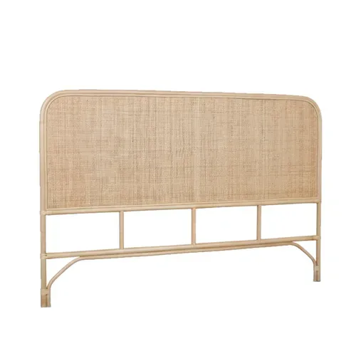 Tête de lit L.166 cm JAVA en rotin vue 3/4