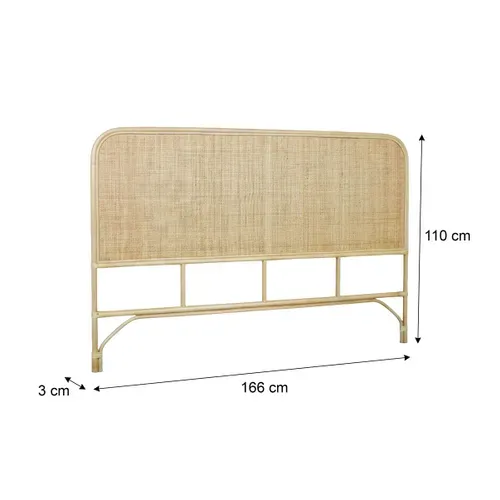 Tête de lit L.166 cm JAVA en rotin